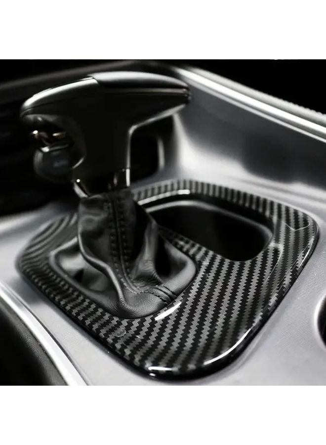 Carbon Fiber Gear Shift Frame Cover For Dodge Challenger 2015 2023 Models - Image 4